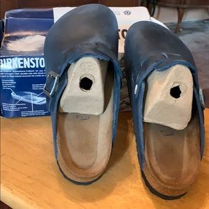 Blue Birkenstock’s never worn